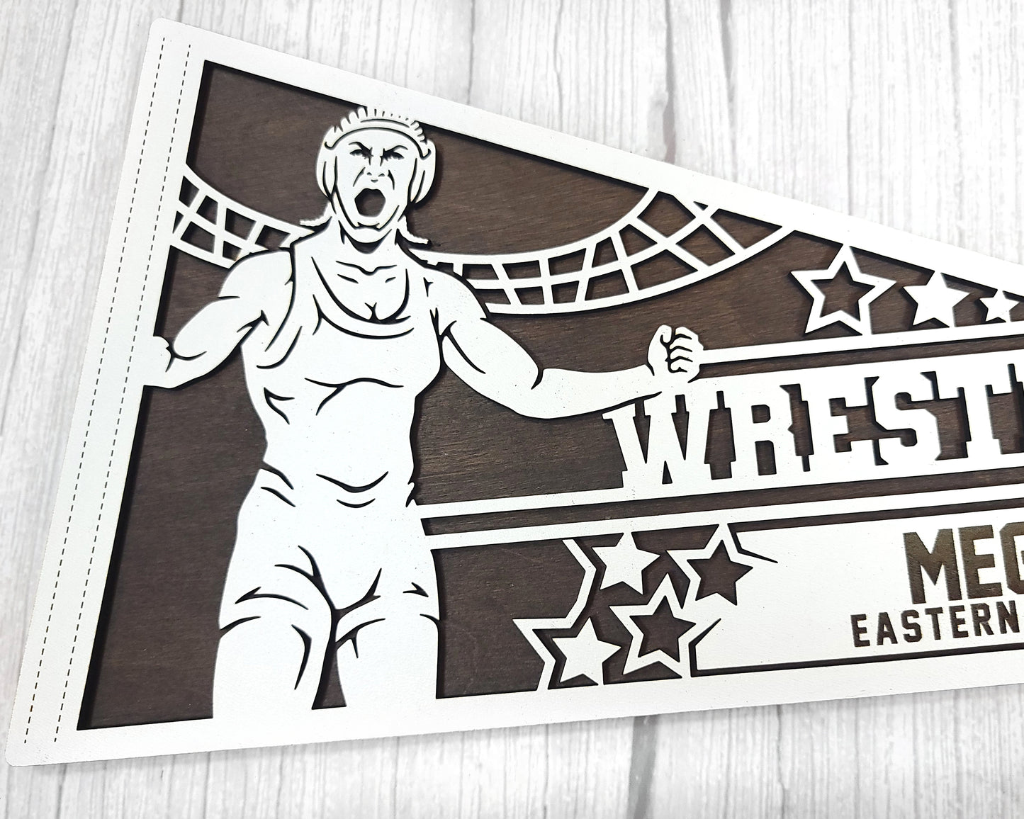 Stadium Series Sports Pennant-Wrestling (Customizable)