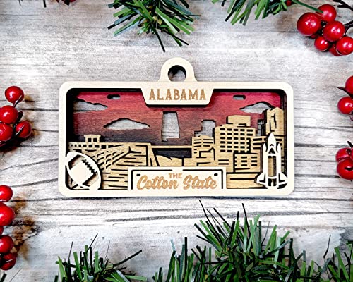 State Plate Ornament (Customizable)