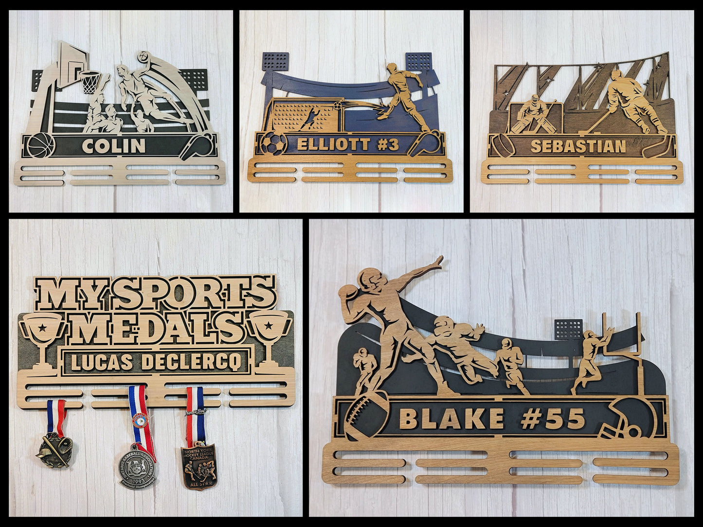 Stadium Series Sports Medal Holder (Customizable)