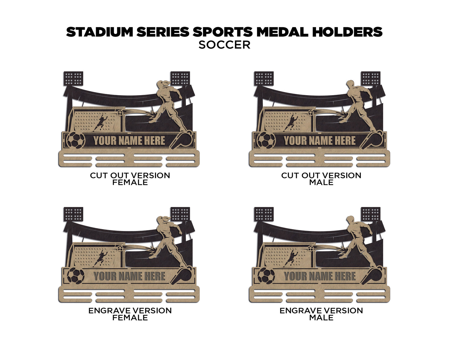 Stadium Series Sports Medal Holder (Customizable)