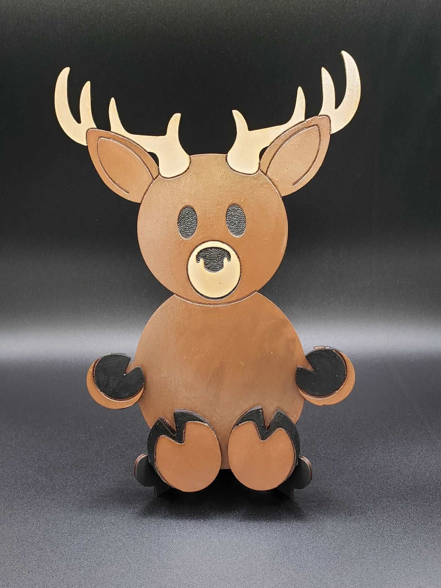 Deer Sign/Shelf Sitter (Interchangeable Plaque)