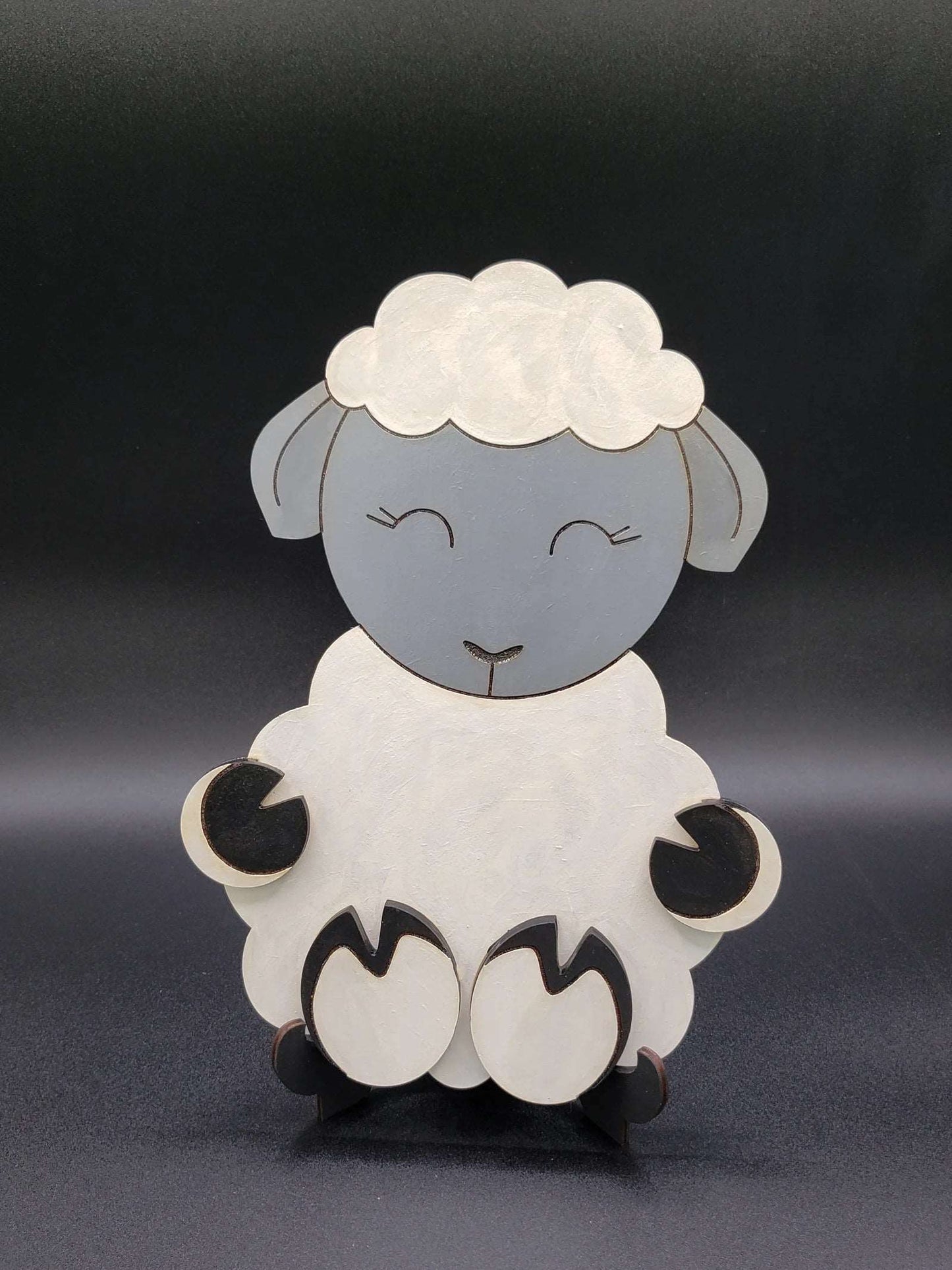 Sheep Sign/Shelf Sitter (Interchangeable Plaque)