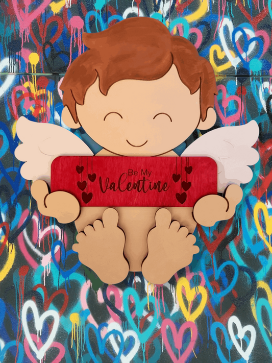 Cupid Sign/Shelf Sitter (Interchangeable Plaque)