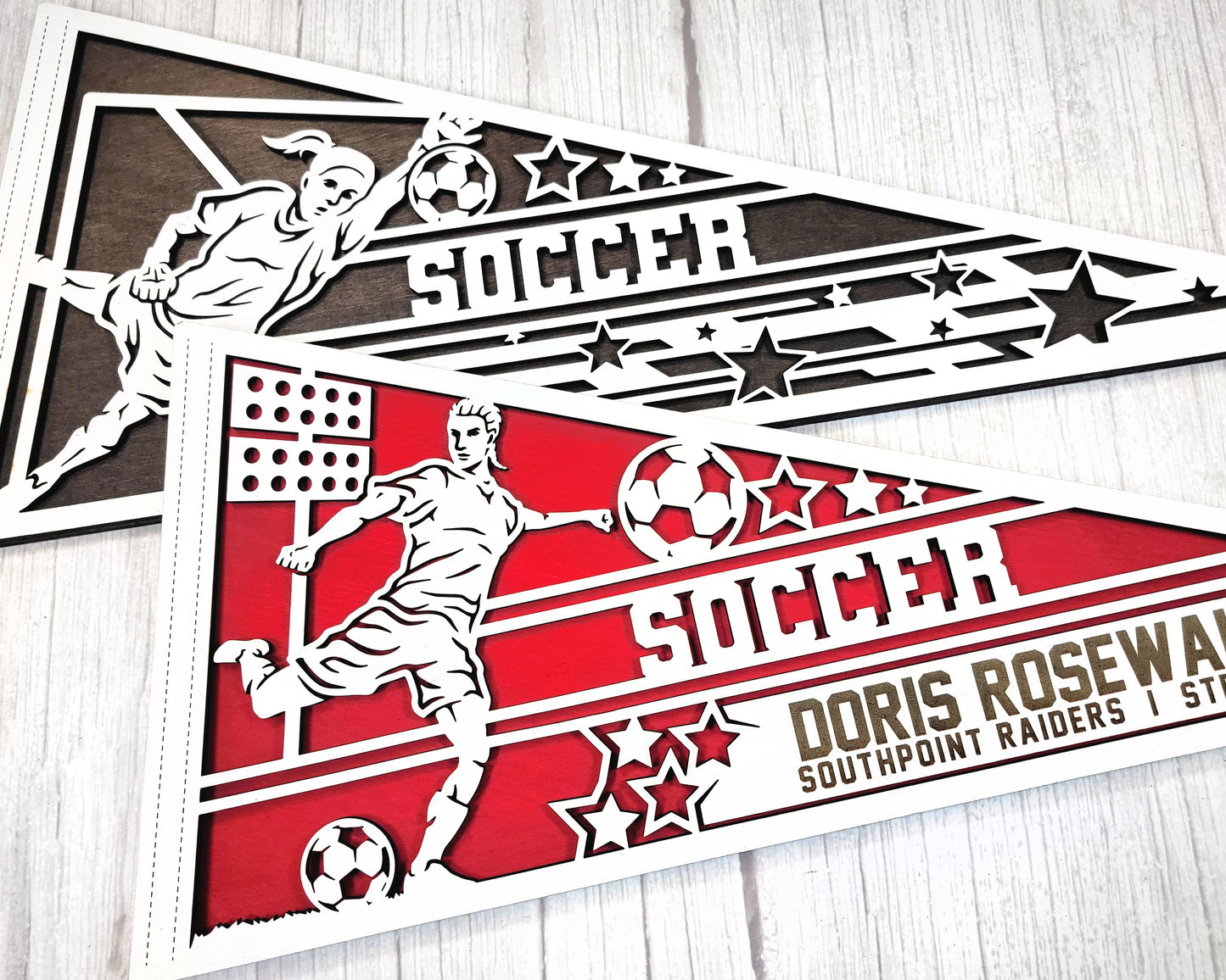 Stadium Series Sports Pennant-Soccer (Customizable)