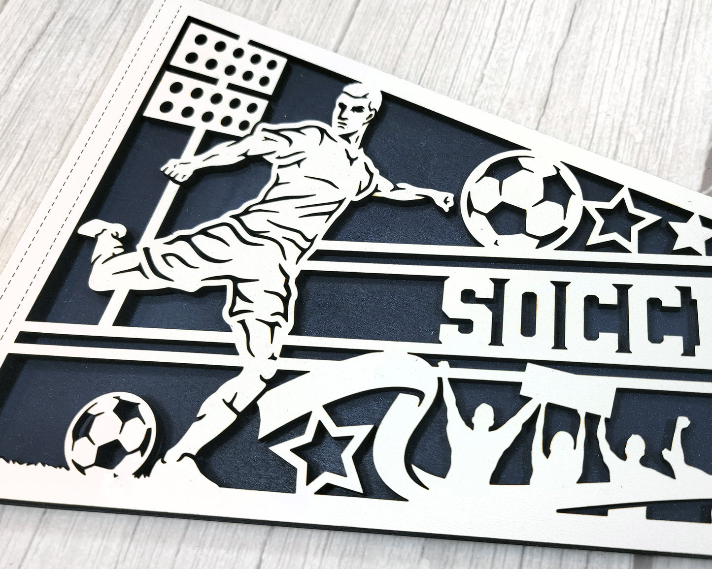 Stadium Series Sports Pennant-Soccer (Customizable)