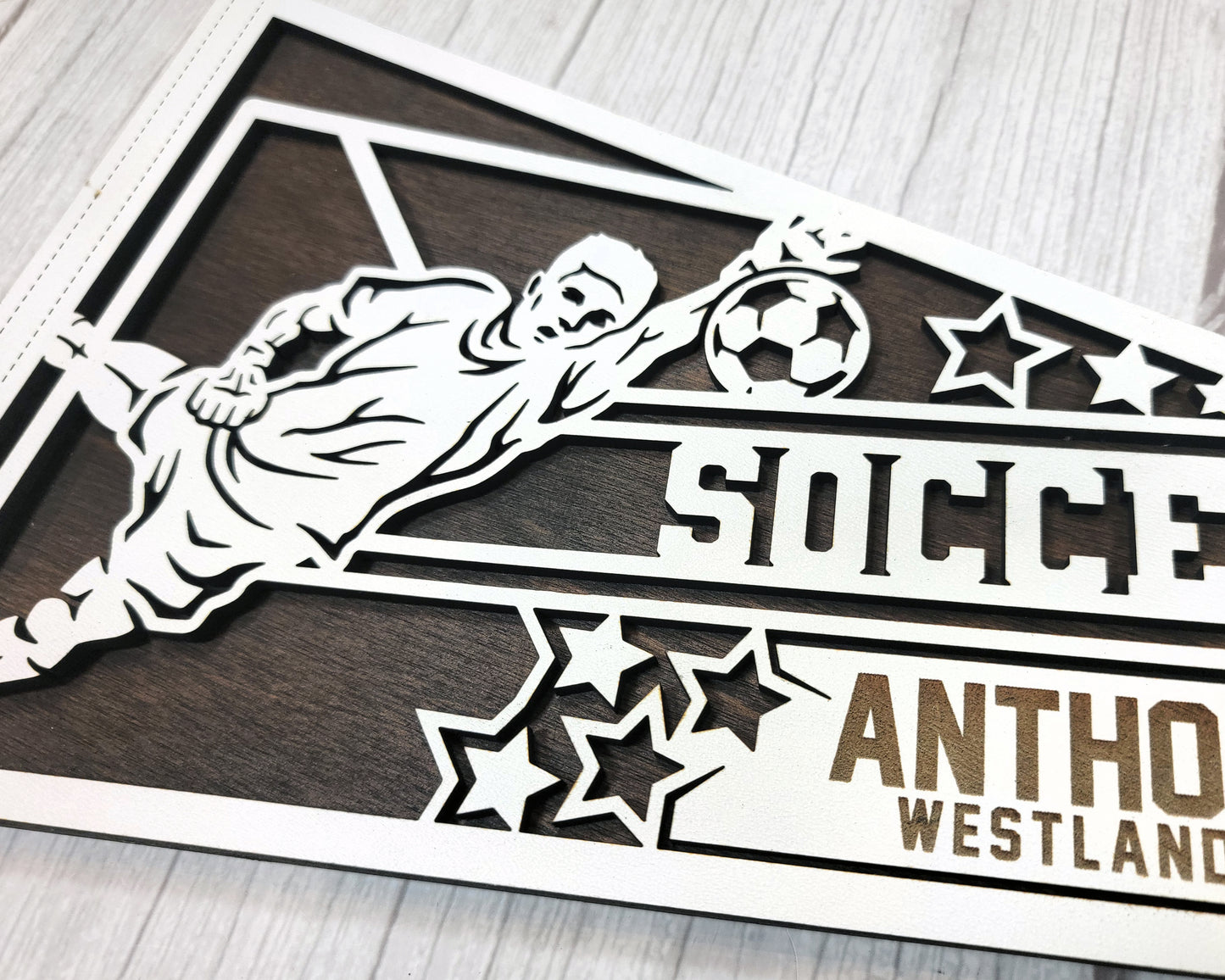 Stadium Series Sports Pennant-Soccer (Customizable)