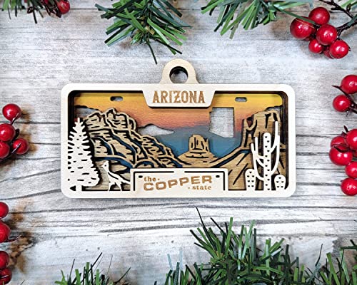 State Plate Ornament (Customizable)