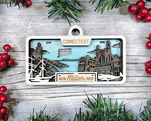 State Plate Ornament (Customizable)