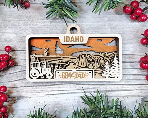 State Plate Ornament (Customizable)