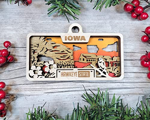 State Plate Ornament (Customizable)