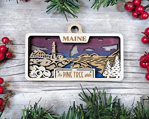 State Plate Ornament (Customizable)