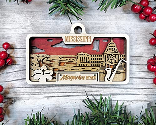 State Plate Ornament (Customizable)