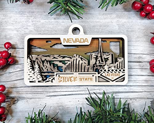 State Plate Ornament (Customizable)