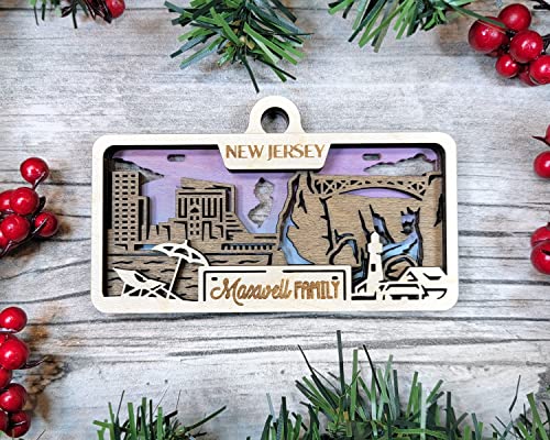 State Plate Ornament (Customizable)