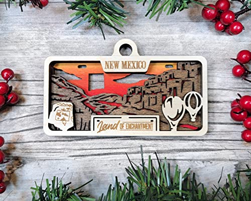 State Plate Ornament (Customizable)