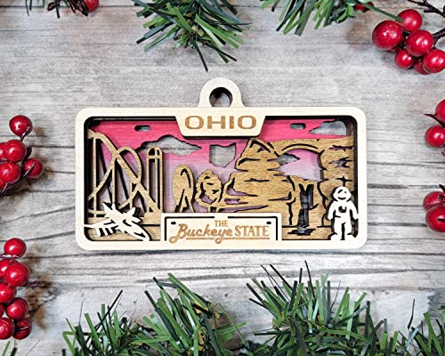 State Plate Ornament (Customizable)