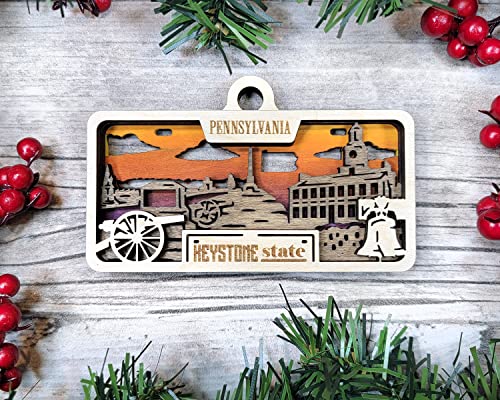 State Plate Ornament (Customizable)