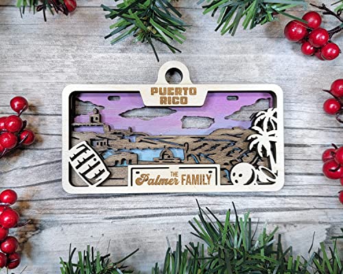 State Plate Ornament (Customizable)