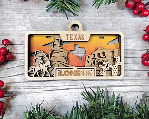 State Plate Ornament (Customizable)