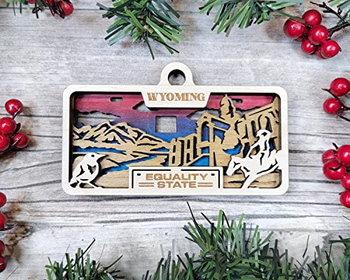 State Plate Ornament (Customizable)